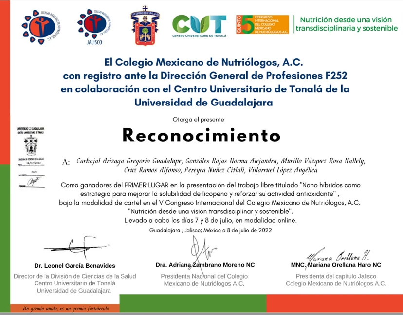 Premio Estatal de Innovación, Ciencia y Tecnología Jalisco 2022